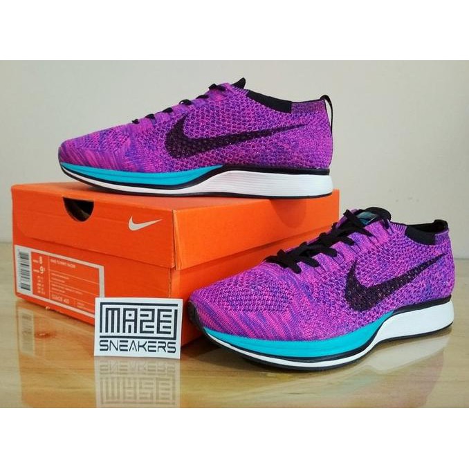 nike flyknit racer purple