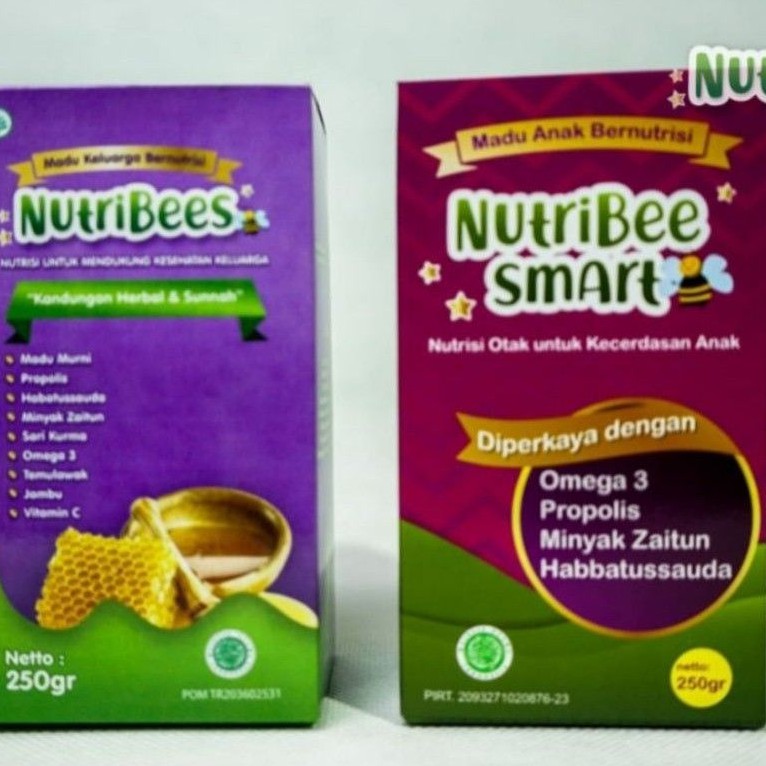 [Free 4pcs Masker] NUTRIBEES Madu Anak Multi Vitamin Omega 3 Anak BPOM