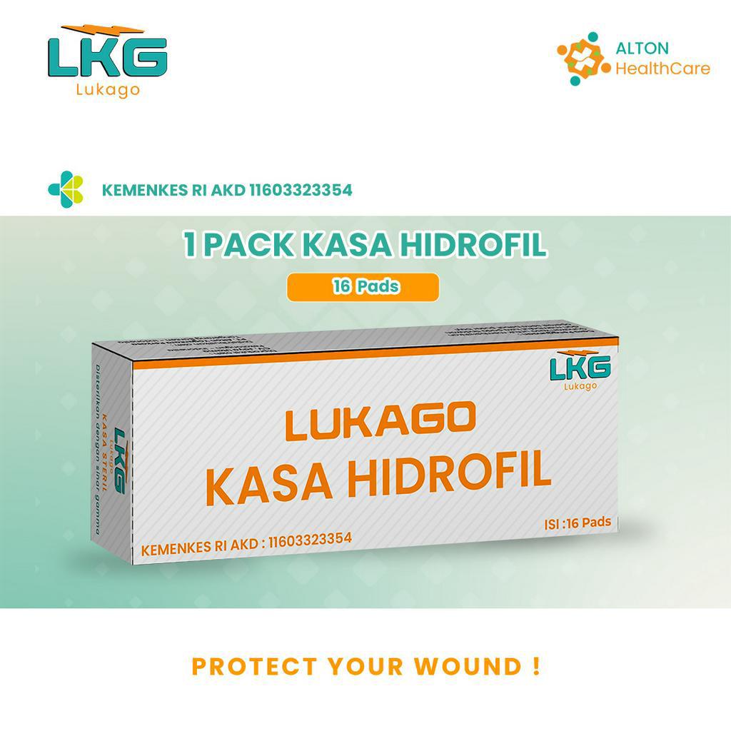 LukaGO - Kasa Hidrofil / Kasa Perban / Kasa Gulung / Kasa Pembalut/ Kain Kasa  16  Pads