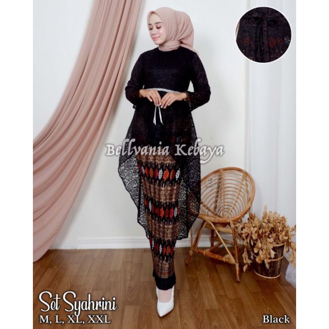 Permata Olshop / Kebaya Tunik Brukat Syahrini BK / Kebaya Modern / Kebaya Brukat / Kebaya Wisuda Modern / Baju Brokat