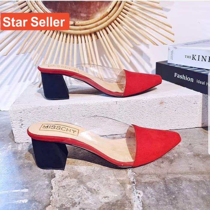 HEELS STRAPPY WANITA SANDAL PESTA UNDANGAN SANTAI CEWEK EMORY HIIL MURAH MODEL IMPORT GC BRUKAT MIKA