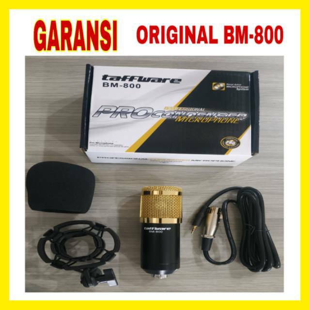ORIGINAL MICRIPHONE BM-800-MIC REKAMAN YOUTUBE-MIC YOUTUBER