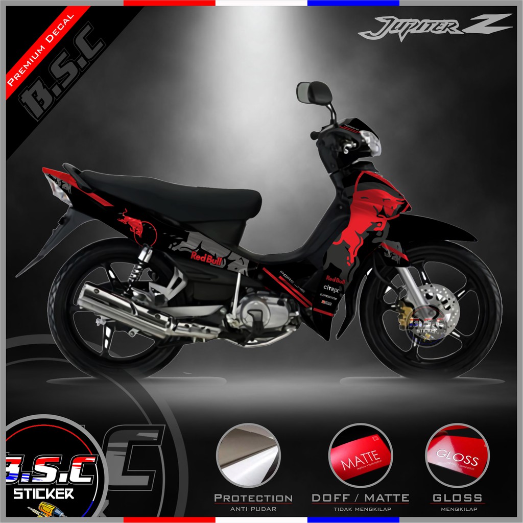 Jual Sticker Motor Stiker Decal FULL BODY Jupiter Z Burhan Motif Simple RedBull Red Indonesia Shopee Indonesia Jual Sticker Motor Stiker Decal FULL BODY Jupiter Z Burhan Motif Simple RedBull Red Indonesia Shopee Indonesia