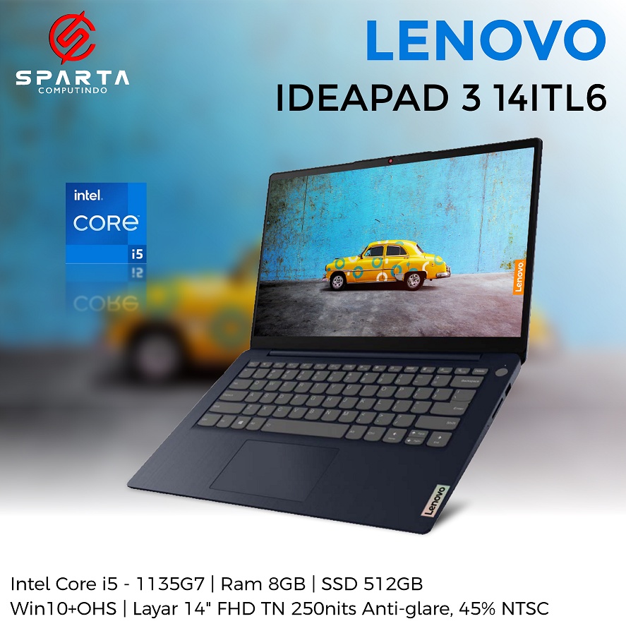 Laptop Lenovo IdeaPad 3 14ITL6 New Garansi Resmi