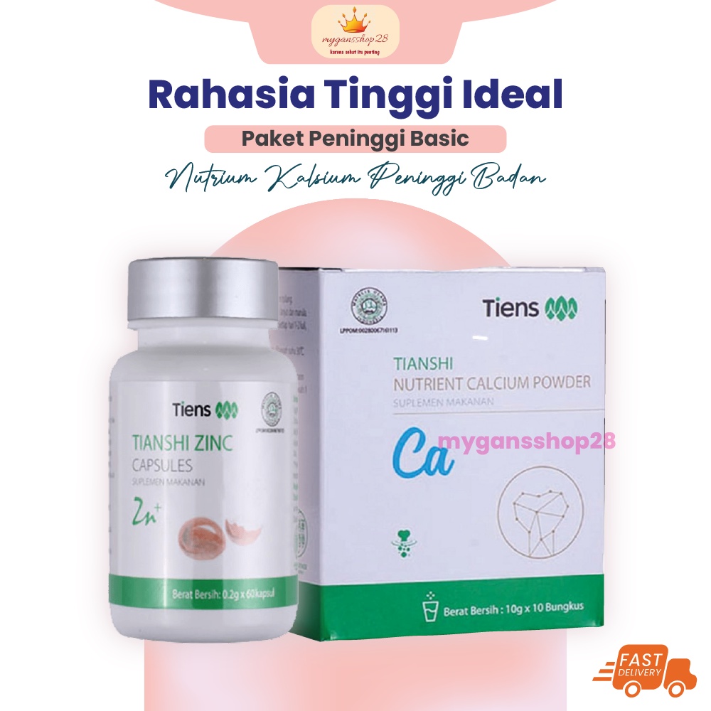 Tiens Peninggi Badan 10 hari 1 Nhcp kalsium+ 1 Zinc ORI Segel Kalsium Peninggi Badan Susu Peninggi