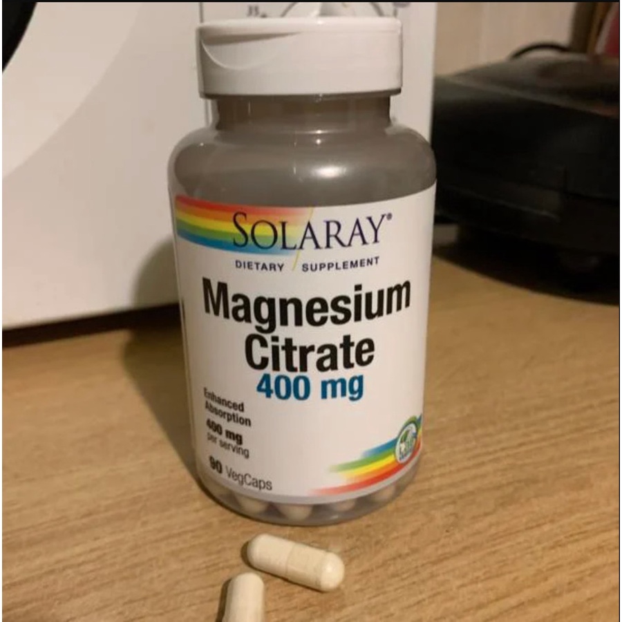 Solaray Magnesium Citrate 400 mg 90cap Magnesium Citrate ORI USA