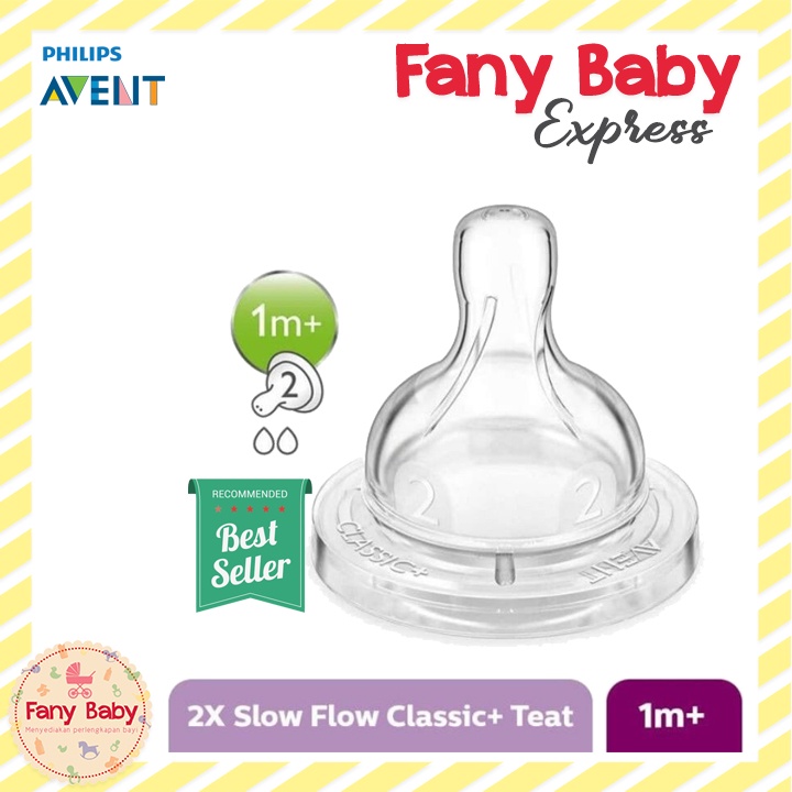 PHILIPS AVENT CLASSIC TEAT / NIPPLE / ISI 2 PCS