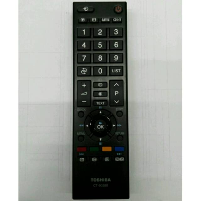 REMOTE / REMOT TV LCD/LED TOSHIBA CT-90380 ORIGINAL/ASLI