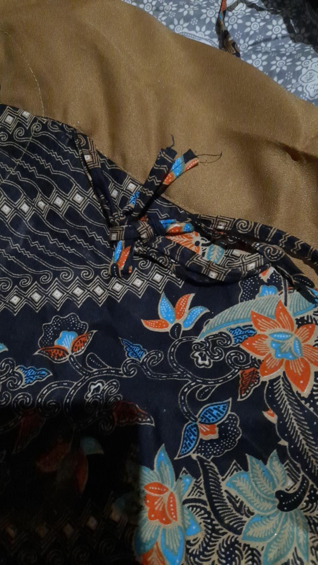 Batik Dolby Dolbi Dobby Doby Tenun Sutra Tulis Katun Atbm Baron Atasan Batik Wanita Sogan Srg308