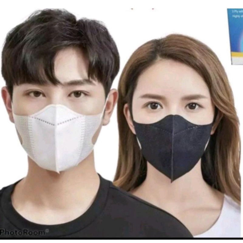 Masker Duckbill / Duckbill Hitam 50 pcs (3 ply) / Duckbill Putih / Masker / Masker 3 ply