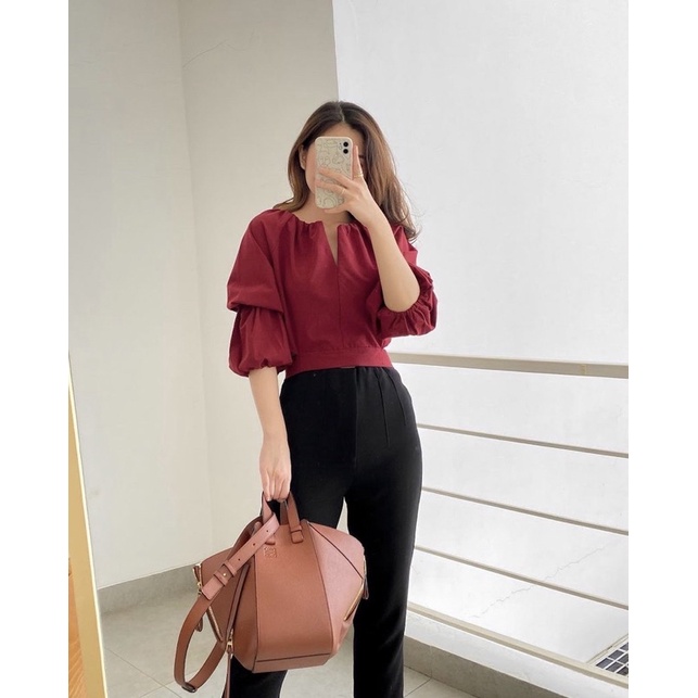 Claryn | Alicia top maroon (preloved)