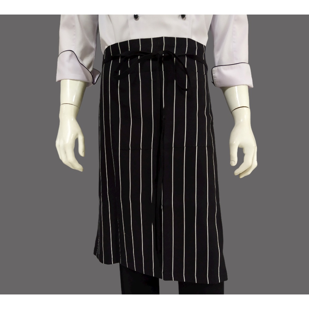 Chef Wear Apron / Celemek Panjang Stripe B