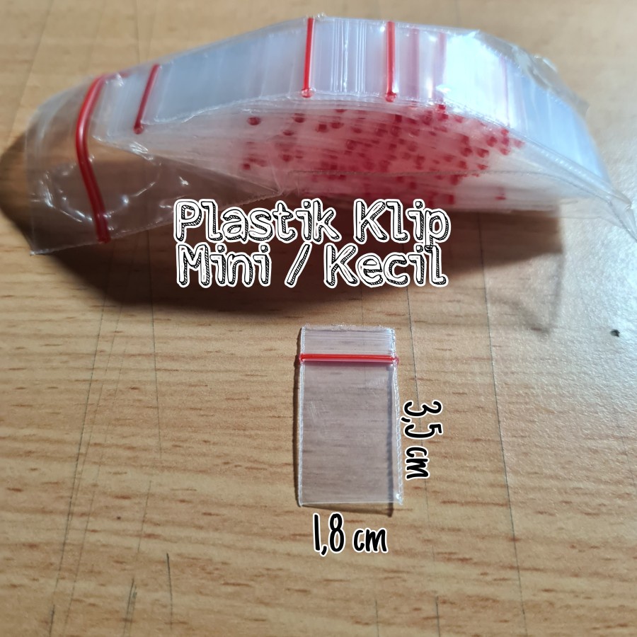 PLASTIK KLIP KECIL 1,8 X 3,5 ISI 10PACK