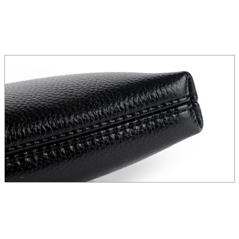 Grab Medan Tas Genggam Dompet Kulit Men Clutch Bag HITAM Fashion Muda Rhodey A108