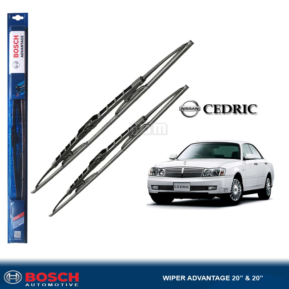 Bosch Advantage / Karet Wiper Mobil Nissan Cedric 20&quot; dan 20&quot; (Sepasang) / Wiper Nissan Cedric / DSM