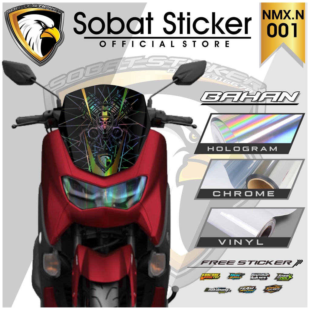 Sticker Decal Windshield Visor Yamaha Nmax 2021 SB-01