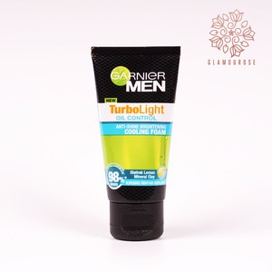 ❤️Glamouroseshop❤️ Garnier Men Turbo Light Oil Control Anti Shine Cooling Foam 100 ml