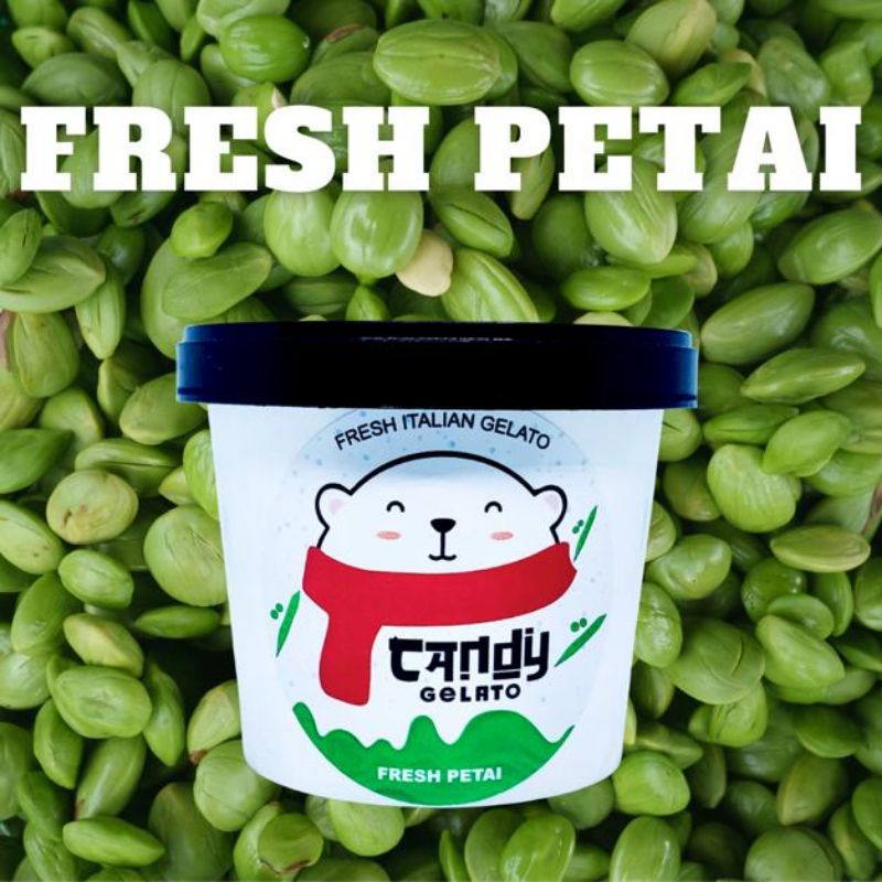 

Fresh Petai Ice Cream Es Krim Gelato