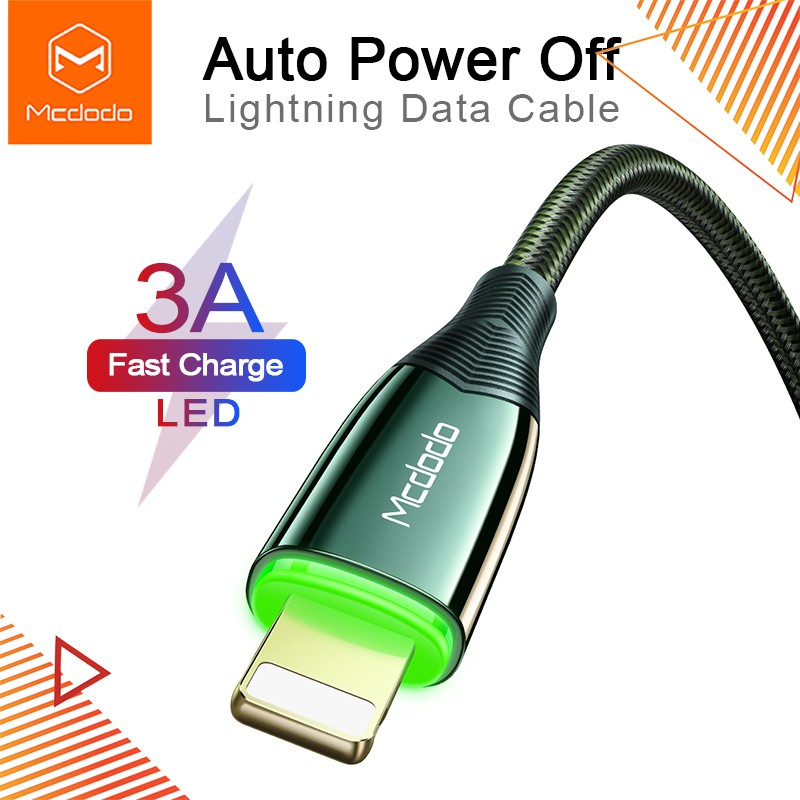 Mcdodo iPhone USB Cable 3A Auto Disconnect Lightning Quick