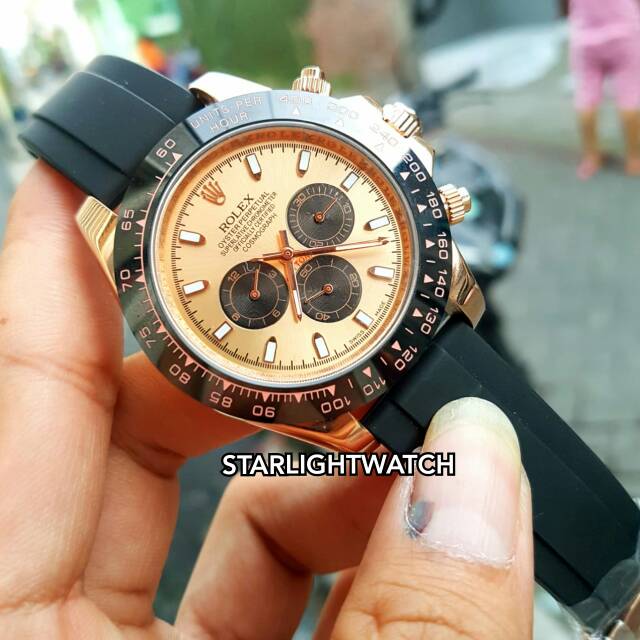 JAM TANGAN PRIA ROLEX BATRE CHRONO KUALITAS ORIGINAL