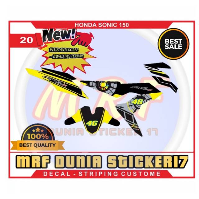 Sticker decal full body Honda sonic 150 sticker decal Honda sonic 150 full body 20