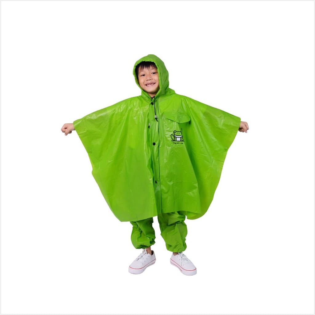 FELWINSHOP Jas Hujan Anak Poncho Celana Plevia Best Kids 120 Kid