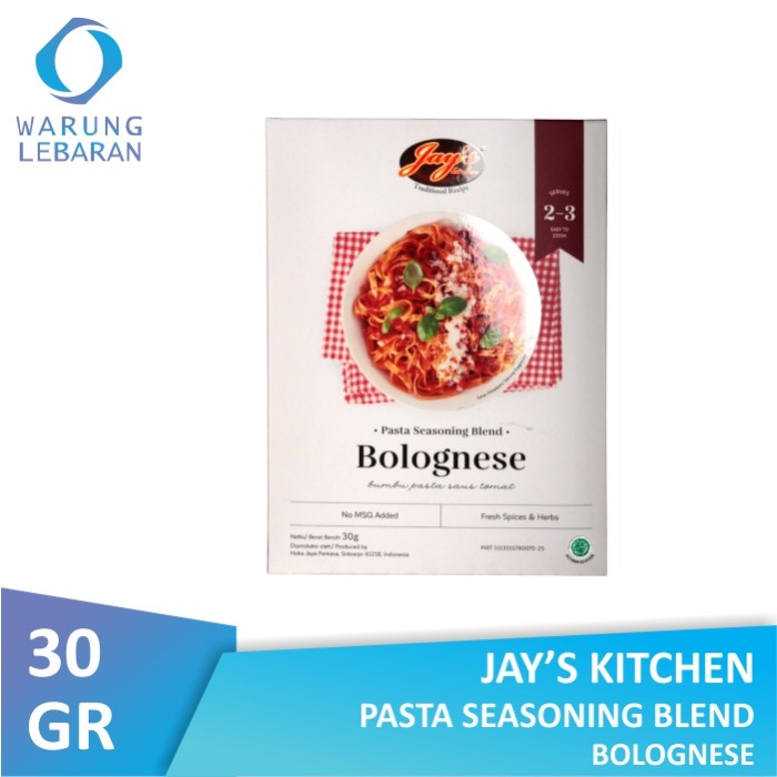 

Jay's Kitchen Seasoning & Spice Blend Bolognese 30gr