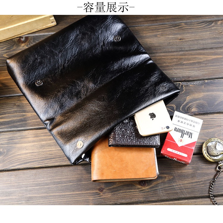 [BIG SALE] ETONWEAG Tas Dompet Lipat Kulit Import Pria dan Wanita Clutch Unisex Soft Leather Korean Style