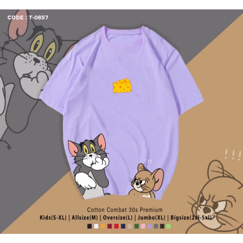 KAOS TOM&amp;JERRY CHEESE/T-SHIRT TOM&amp;JERRY BIG CHEESE