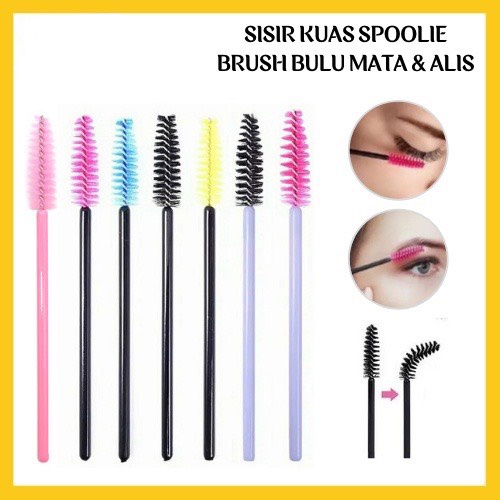 Sisir Kuas Maskara Spoolie Brush Mascara Wand Sikat Alis Bulu Mata Eyelash Extention Spoolers Makeup