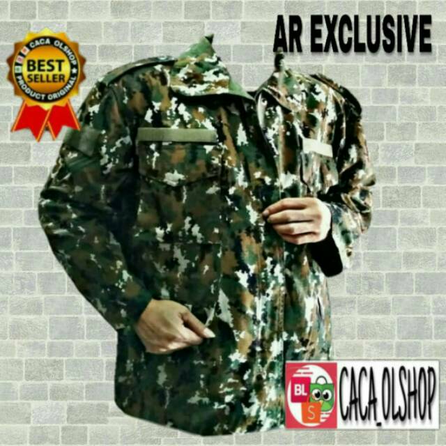 Product terbaik!!!Jaket Loreng Kostrad Linud Bolak balik Merk Exclusive Original