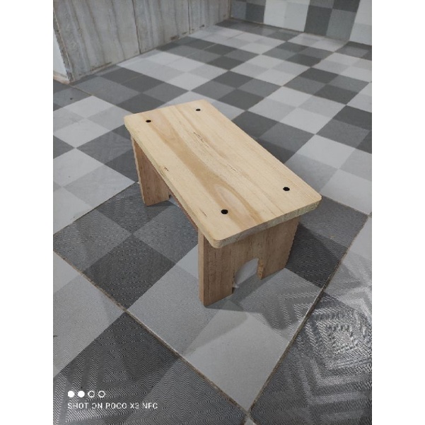 Dingklik Kayu / Kursi Jongkok KECIL / Jengklok / Kursi Jongkok Kayu