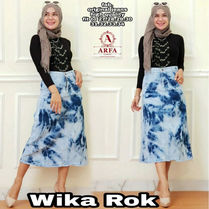 Wika Rok 7/9 Tie Dye Jeans Stretch Premium