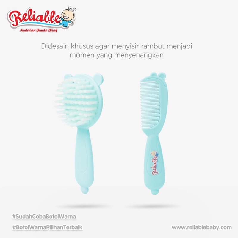 Sisir Bayi Sisir + Sikat Bayi Panda Reliable RAC 8818