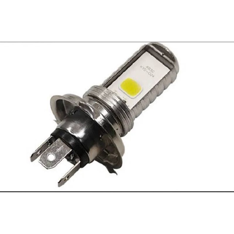 Lampu Depan Motor Led H4 Kaki3 2sisi 12v ACDC