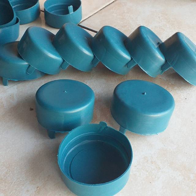 tutup galon isi ulang biru 19 liter, paket isi; 1 pcs