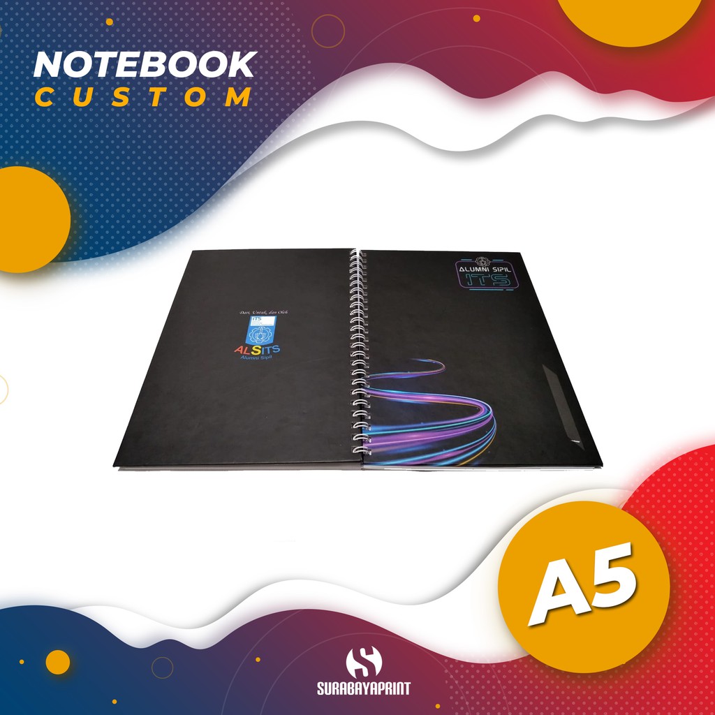 

[MIN.ORDER 50pcs] CETAK NOTEBOOK A5 CUSTOM HARD COVER