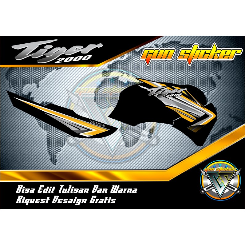 STRIPING STIKER TIGER LAMA TIGER 2000 CUSTOM