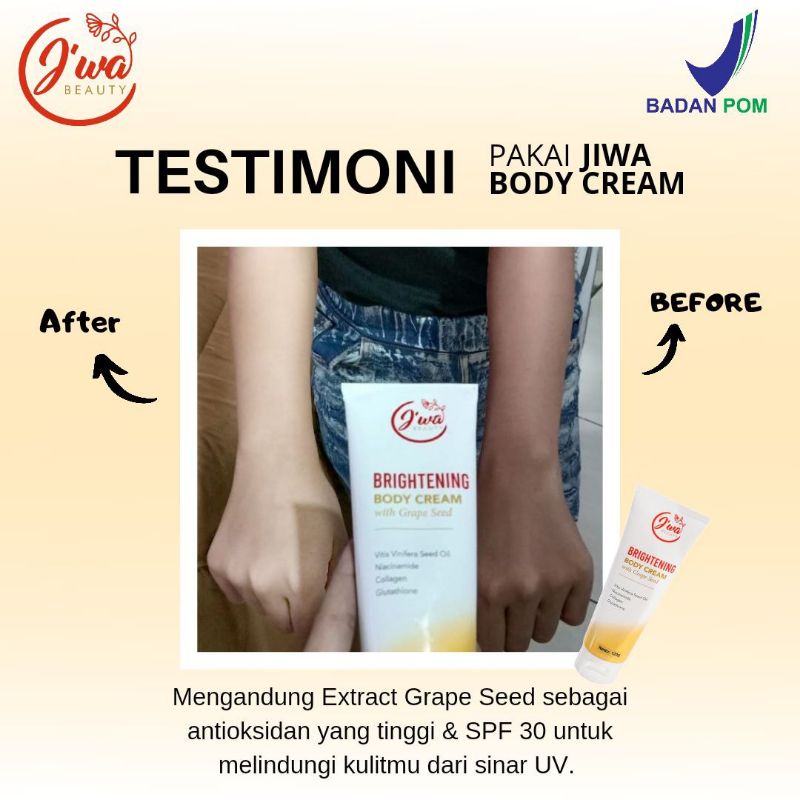 pemutih badan bodycream J'wa beauty BPOM