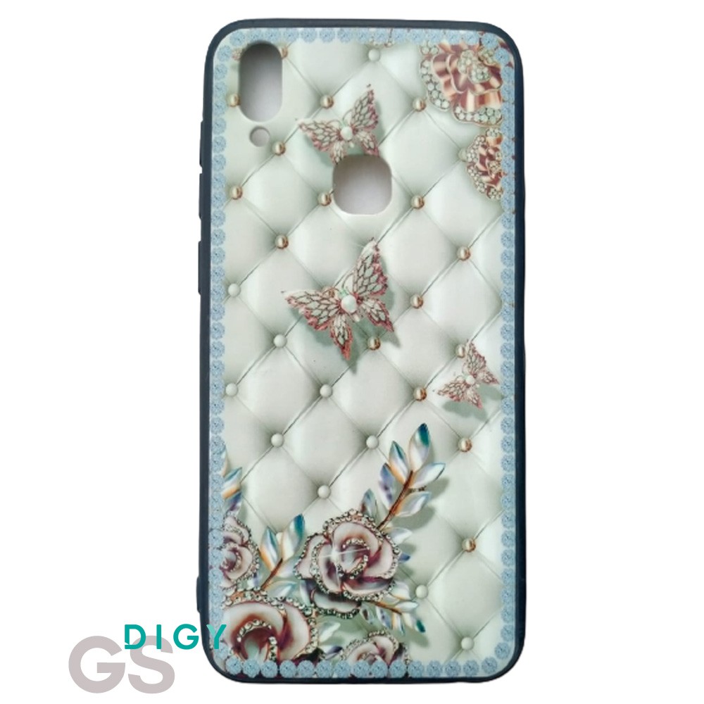 Casing VIVO V11i   Motif Kayu Hardcase TPU case hp model cowok Fuze