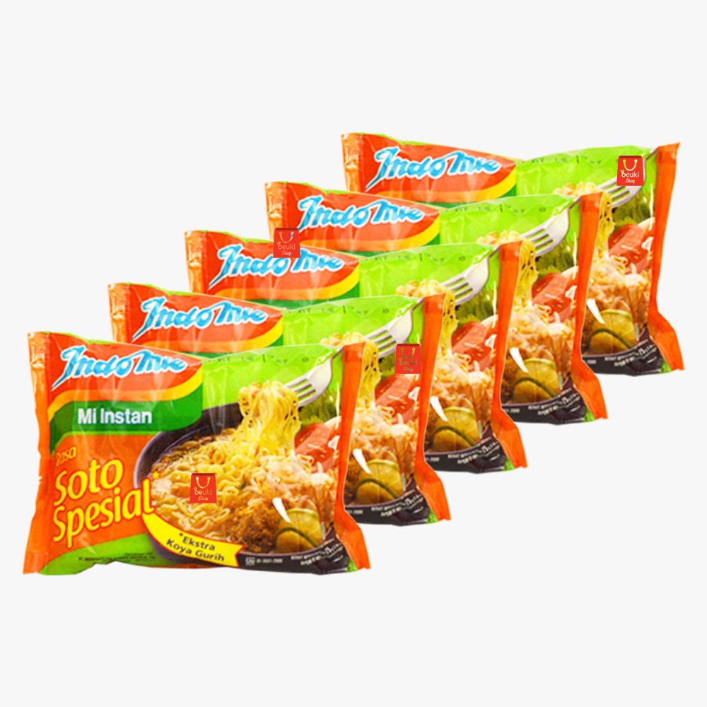 

5 PCS Indomie Kuah Soto Spesial Mie Instan Kuah Rasa Soto Special - 5pcs x 75gr