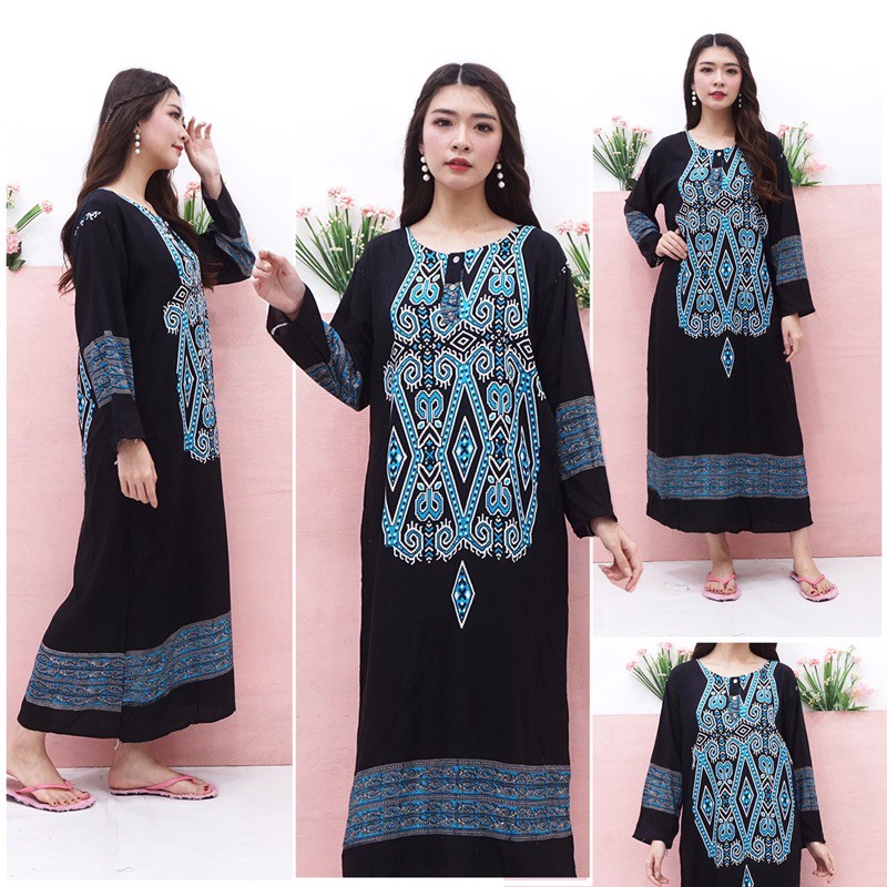 Longdress kancing etnik