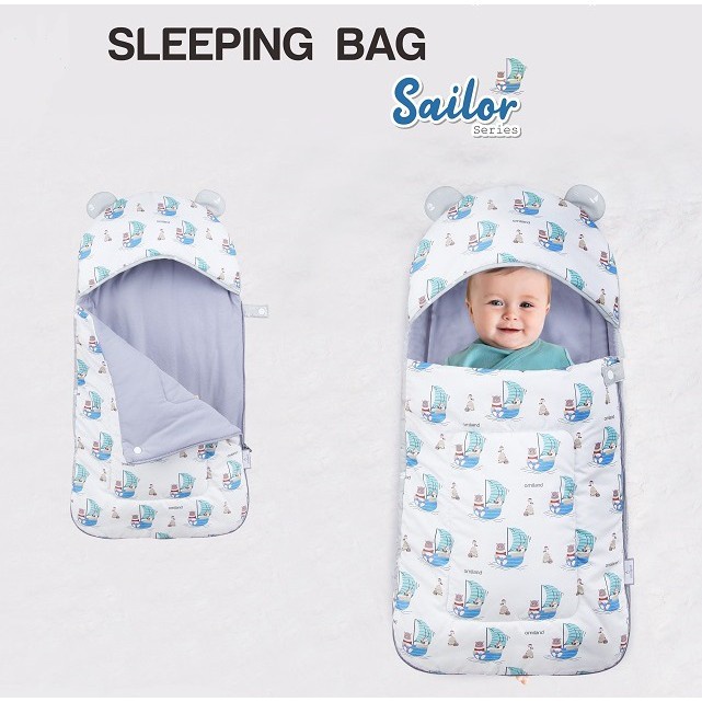 Omiland Sleeping Bag Kantong Tidur Bayi Lembut &amp; Hangat Sailor Series - OB26161-2