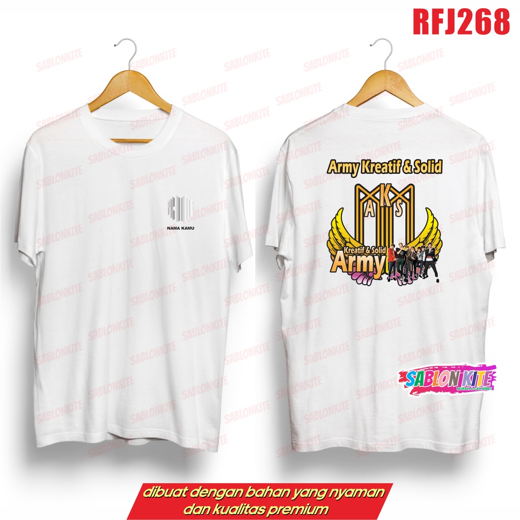 MURAH!!! KAOS ARMY KREATIF SOLID BANGTAN RFJ268