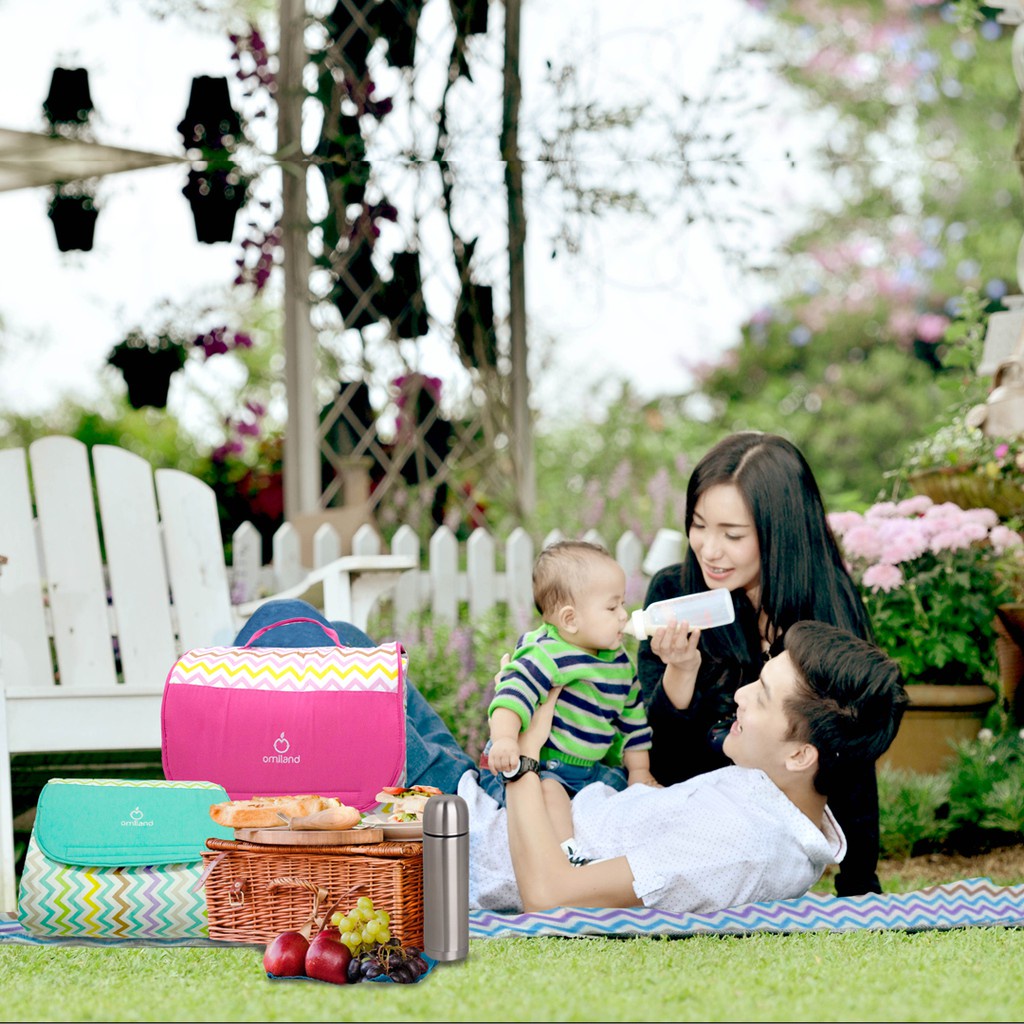 OMILAND PICNIC MATS PRINT CHEVRON OMILAND / TAS BAYI UNTUK PIKNIK DAN MATRAS OBM7201