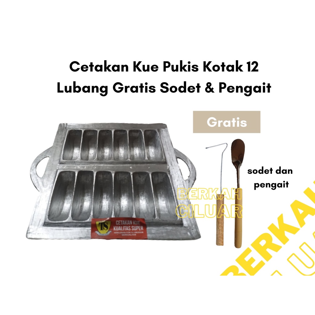Cetakan Kue Pukis / Pancong R12 / Bandros Gratis Tutup Dan Pengait