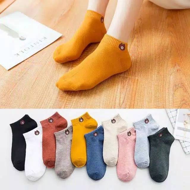 Kaos Kaki Wanita Polos Pendek Aksesoris Sepatu Murah Semata Kaki - LPM Shop-5