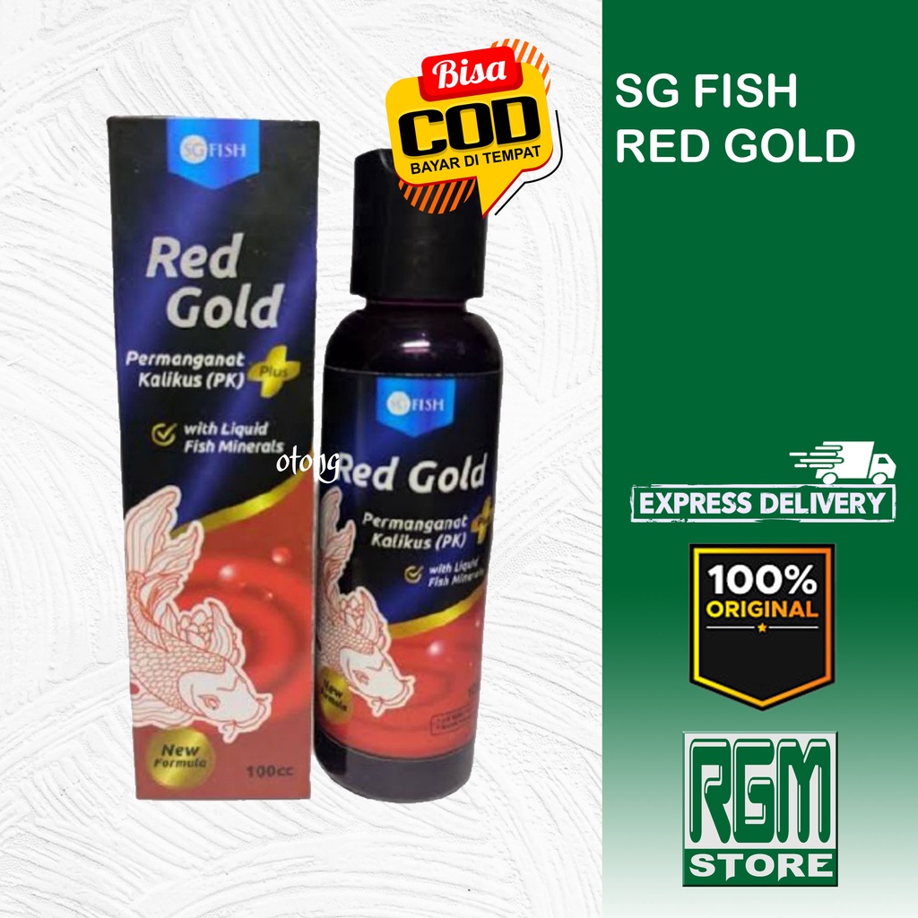 SG FISH RED GOLD Permanganat Kalikus plus Obat PK Vitamin Ikan Hias MURAH