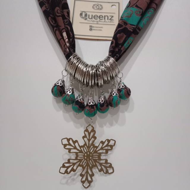 Kalung batik jambi | kalung batik etnik | oleh_oleh khas jambi