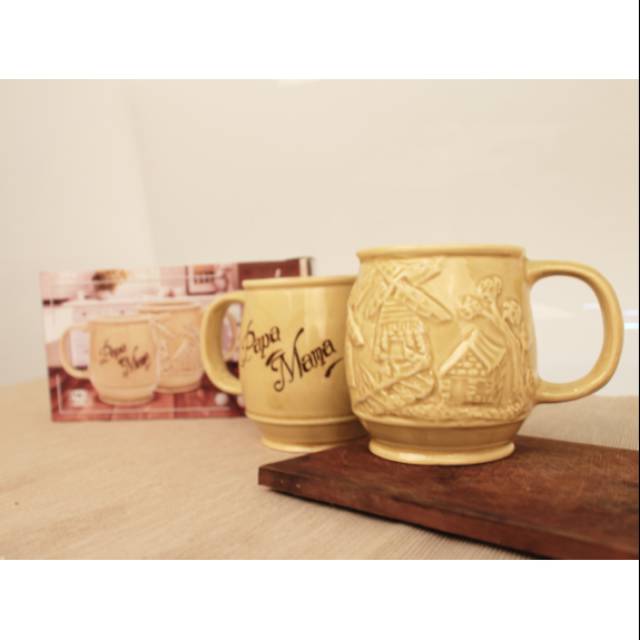 Mug Couple Mug Papa Mama Gelas Keramik Murah Holland Mug Couple Mug Papa Mama Gelas Keramik Murah Holland